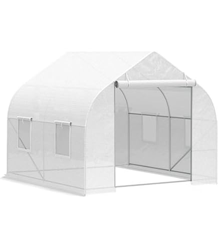 Amazon.co.jp: ビニール温室 大型 2枚カバー付き143*142*196CM